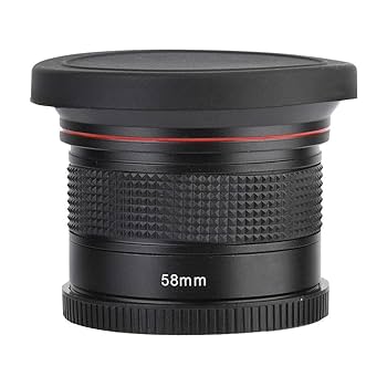一眼 広角 レンズ Amazon | Hakeeta 魚眼レンズ 58MM 0.35X 魚眼広角レンズ